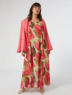 Kleid aus bedruckter Georgette