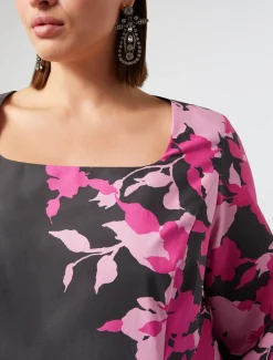 Kleid aus bedruckter Popeline