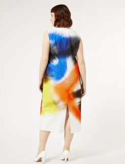 Kleid aus bedruckter Popeline