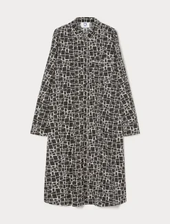 Kleid aus bedruckter Popeline