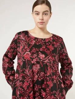 Kleid aus bedruckter Popeline