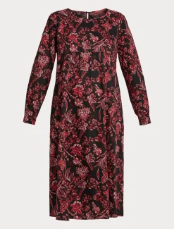 Kleid aus bedruckter Popeline