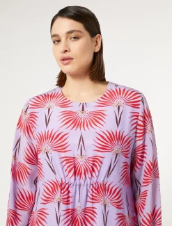 Kleid aus Crêpe-de-Chine-Seide