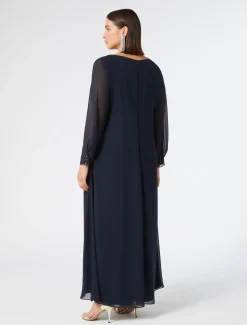 Kleid aus Crêpe-Georgette