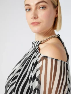 Kleid aus Seiden-Georgette