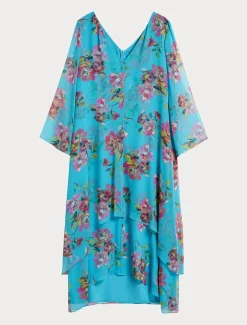 Kleid aus Seiden-Georgette