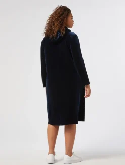 Kleid aus Stretch-Chenille