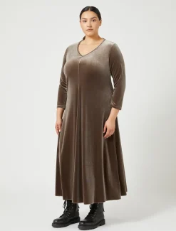 Kleid aus Stretch-Chenille