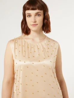 Kleid aus Tüll mit Stickerei