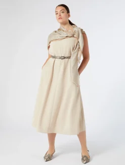 Kleid aus Triacetat-Cady