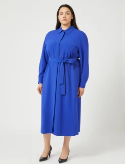 Kleid aus Triacetat-Cady