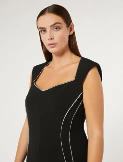 Kleid aus Triacetat-Cady