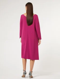 Kleid aus Triacetat-Cady