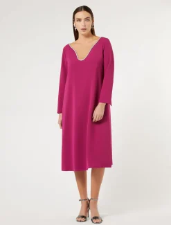 Kleid aus Triacetat-Cady