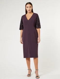 Kleid aus Triacetat-Cady