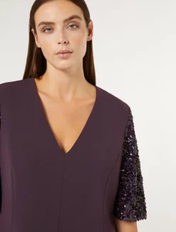 Kleid aus Triacetat-Cady