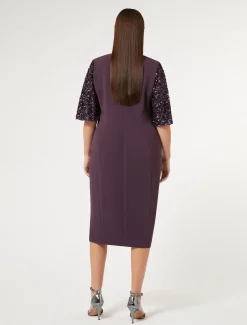 Kleid aus Triacetat-Cady