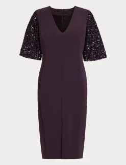 Kleid aus Triacetat-Cady