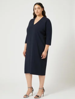 Kleid aus Triazetat-Cady