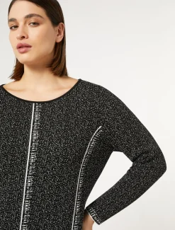 Kleid aus Viskose-Jacquard