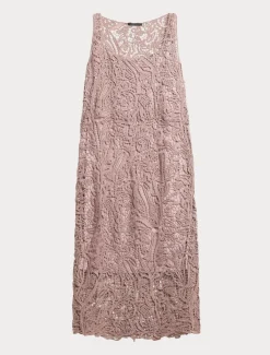 Kleid mit Makramee-Stickerei