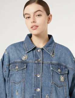 Kurze Jacke aus Denim