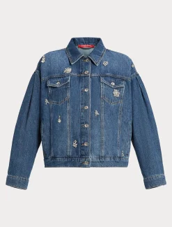 Kurze Jacke aus Denim