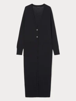 Lange Strickjacke aus Viskose