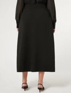 Langer Rock aus Cady mit Strass