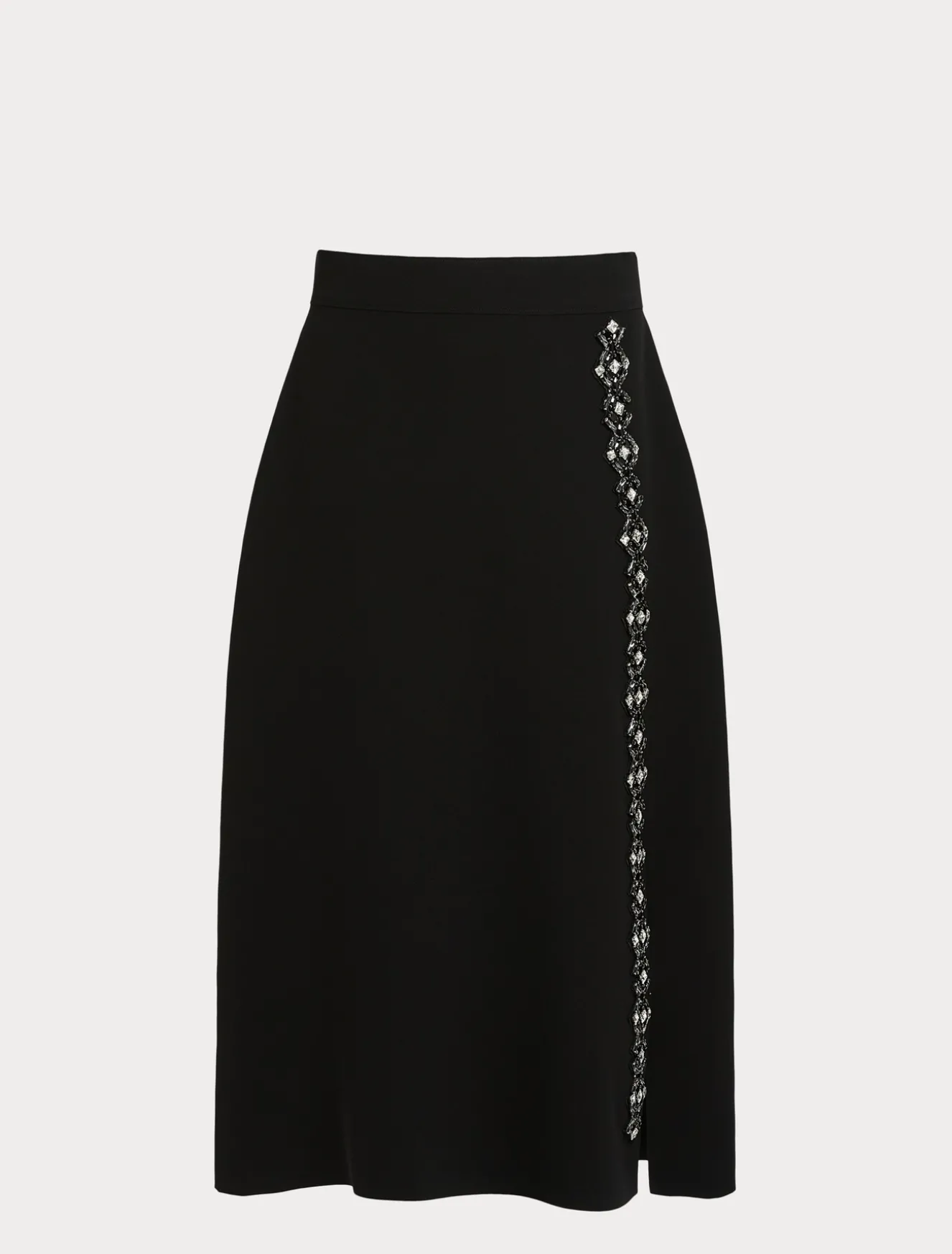 Langer Rock aus Cady mit Strass