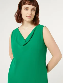 Langes Kleid aus Georgette