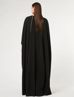 Langes Kleid aus Triacetat-Cady