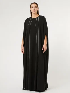 Langes Kleid aus Triacetat-Cady