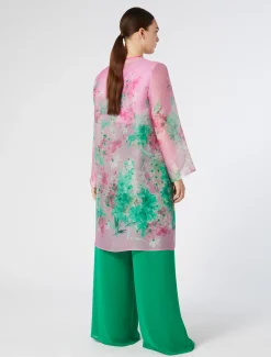 Leichter Mantel aus Seidenorganza