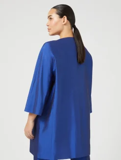 Leichter Mantel aus Shantung-Seide