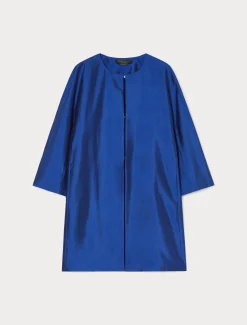 Leichter Mantel aus Shantung-Seide