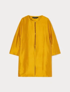 Leichter Mantel aus Shantung-Seide