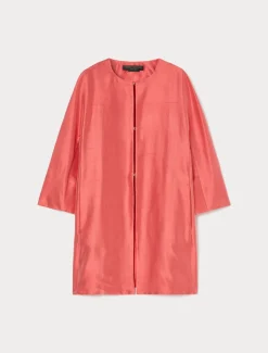 Leichter Mantel aus Shantung-Seide