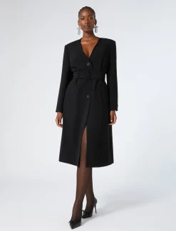 Leichter Mantel aus Triacetat-Cady