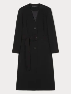 Leichter Mantel aus Triacetat-Cady