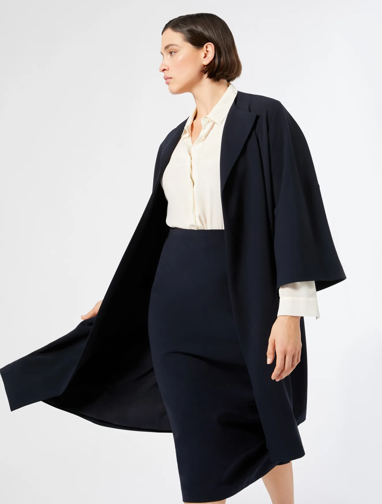 Leichter Mantel aus Triacetat