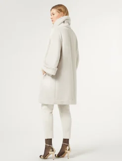 Mantel aus Alpaka und Wolle