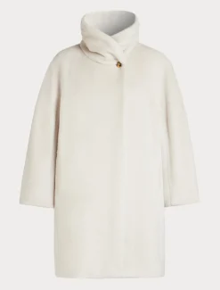 Mantel aus Alpaka und Wolle