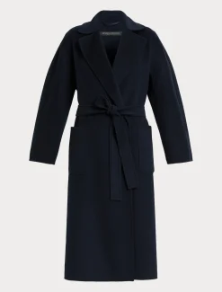 Mantel aus Doppelgewebe aus reiner Wolle