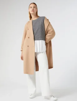 Mantel aus doppellagigem Wollgemisch