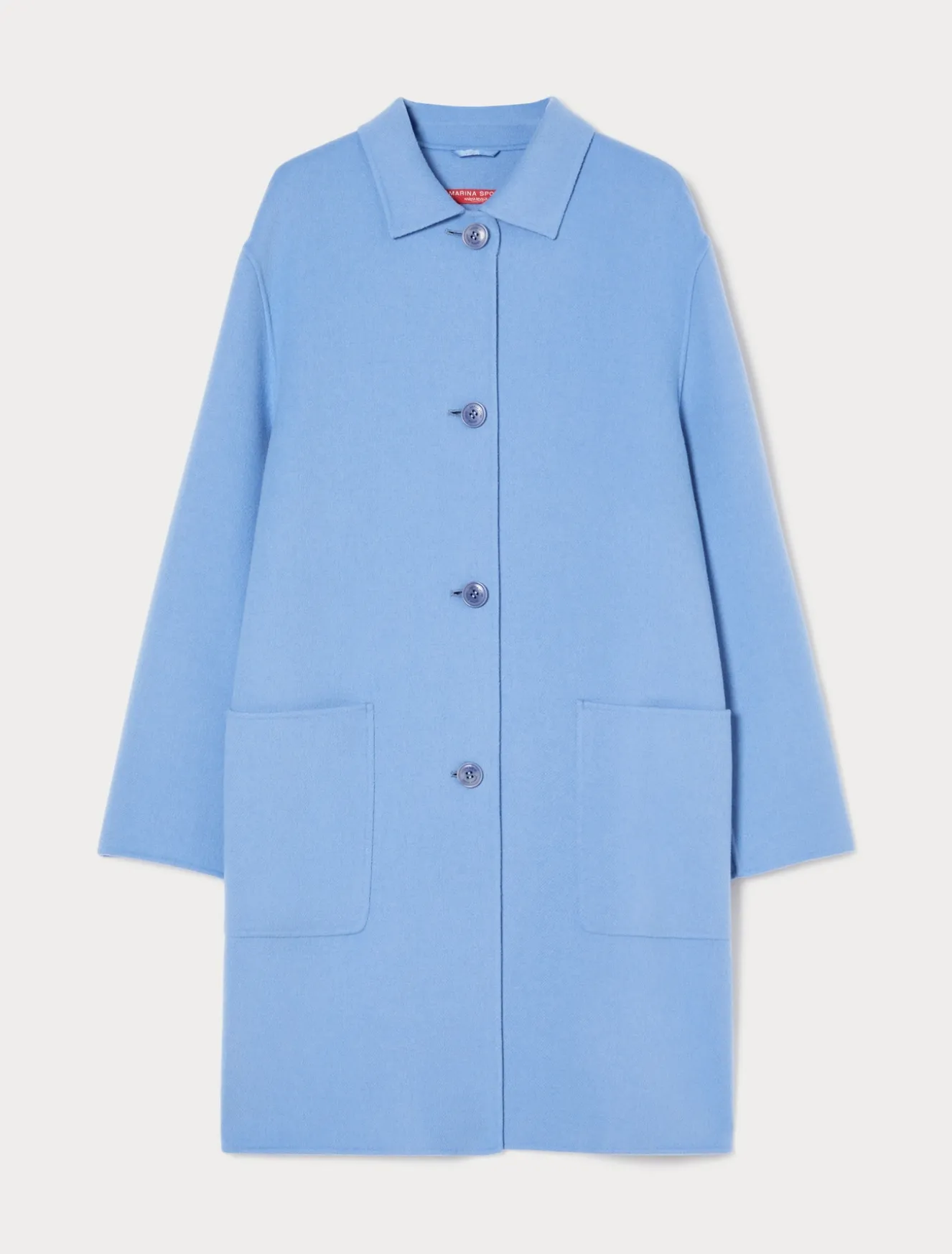 Mantel aus doppellagigem Wollgemisch