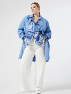 Mantel aus doppellagigem Wollgemisch