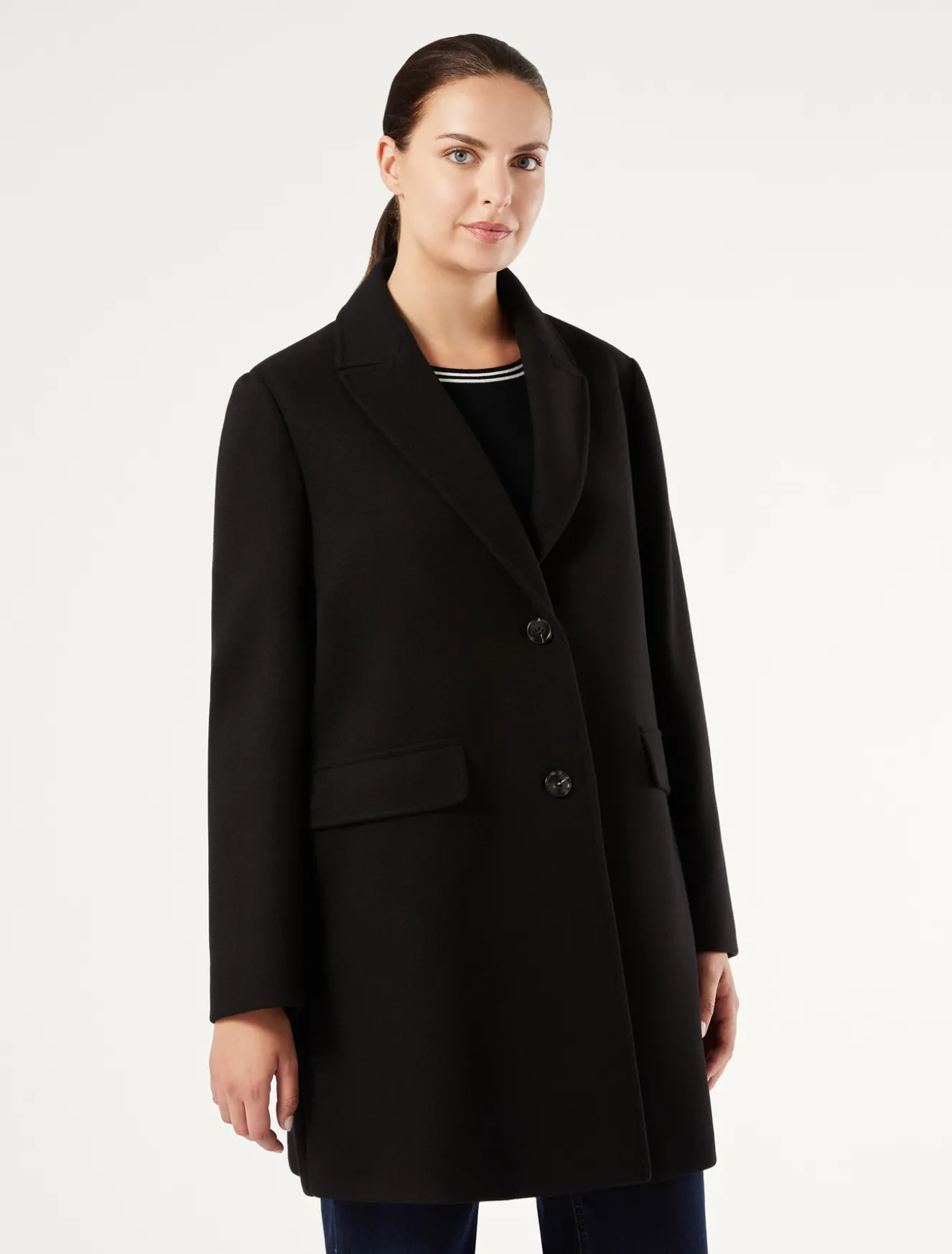 Mantel aus Stretchjersey