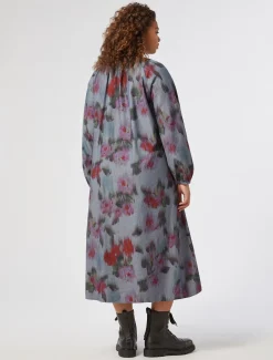 Maxikleid aus Chambray-Denim