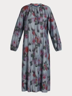 Maxikleid aus Chambray-Denim